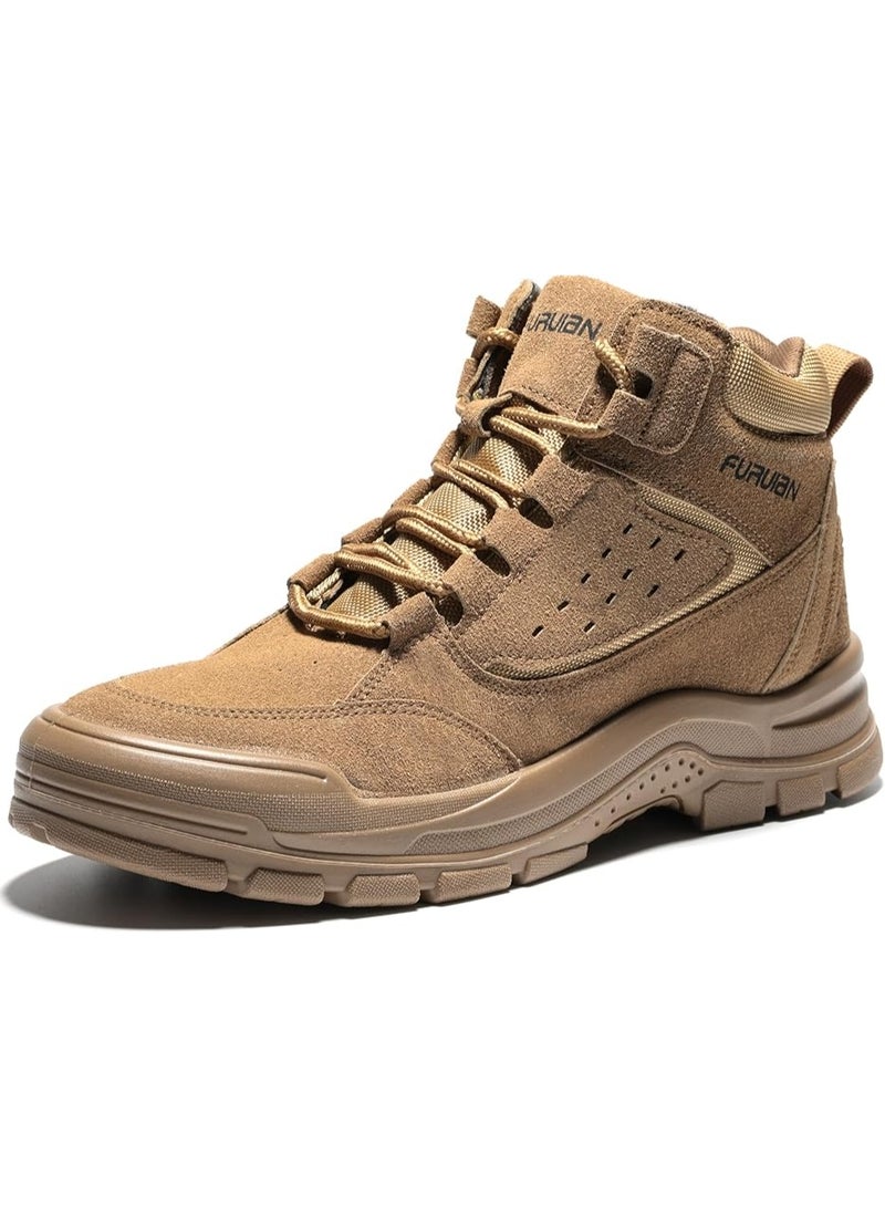 Sky View Steel Toe Safety Shoes  Men Women Comfortable Lightweight Work Boots for Men Slip Resistant High Top Puncture Proof Indestructible Construction Shoes - Image 1